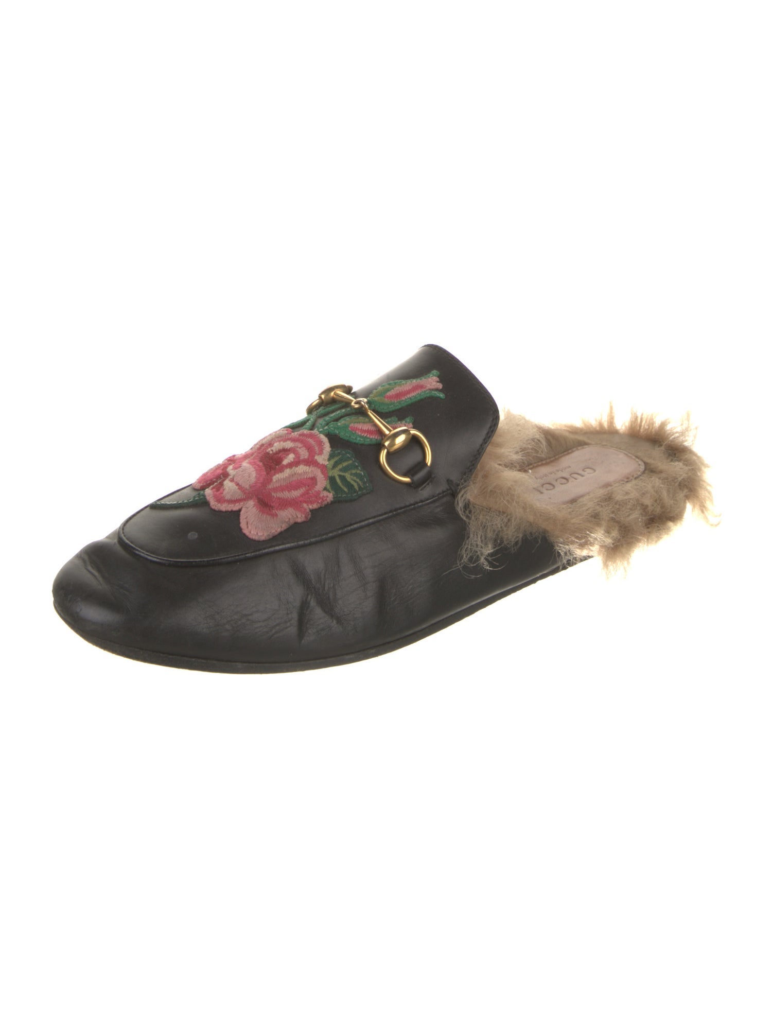 Gucci Horsebit Accent Leather Mules