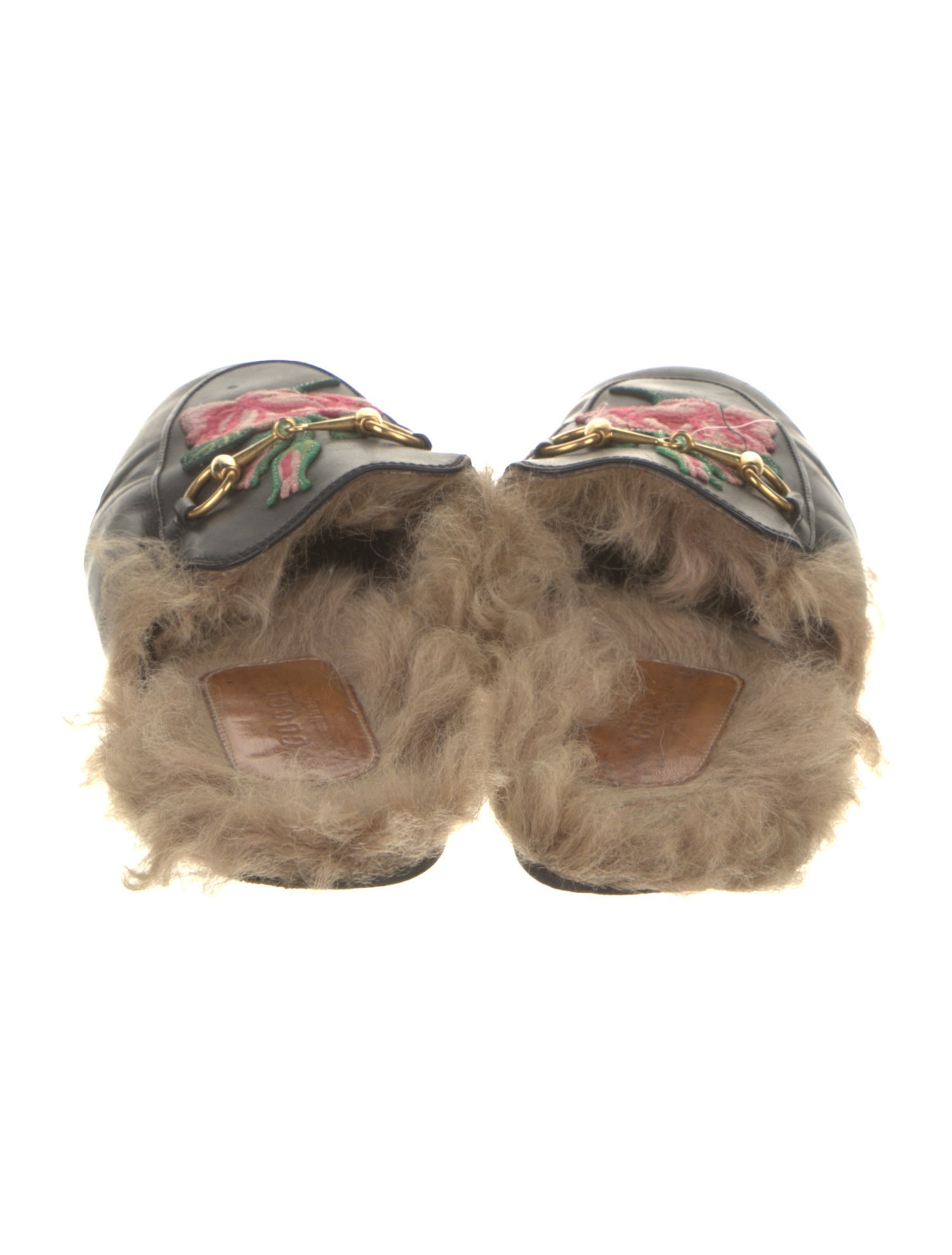 Gucci Horsebit Accent Leather Mules