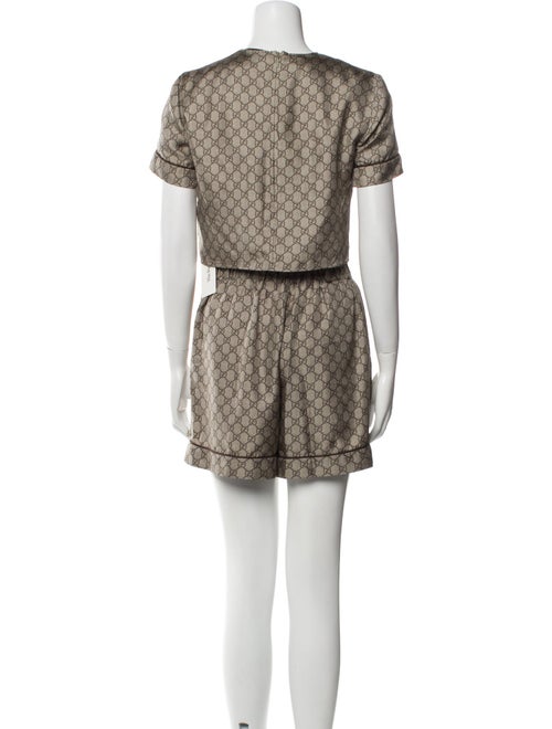 Gucci Silk Lace Pattern Short Set