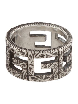 Gucci G Cube Wide Band Ring