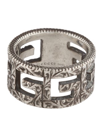 Gucci G Cube Wide Band Ring