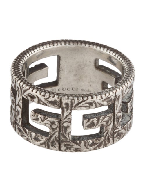 Gucci G Cube Wide Band Ring