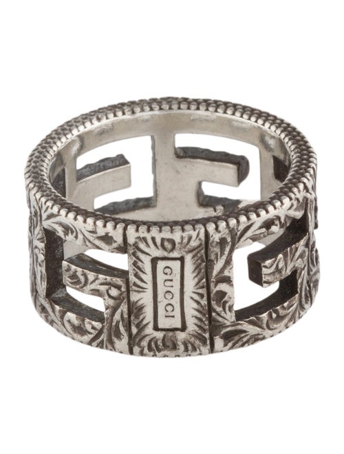 Gucci G Cube Wide Band Ring