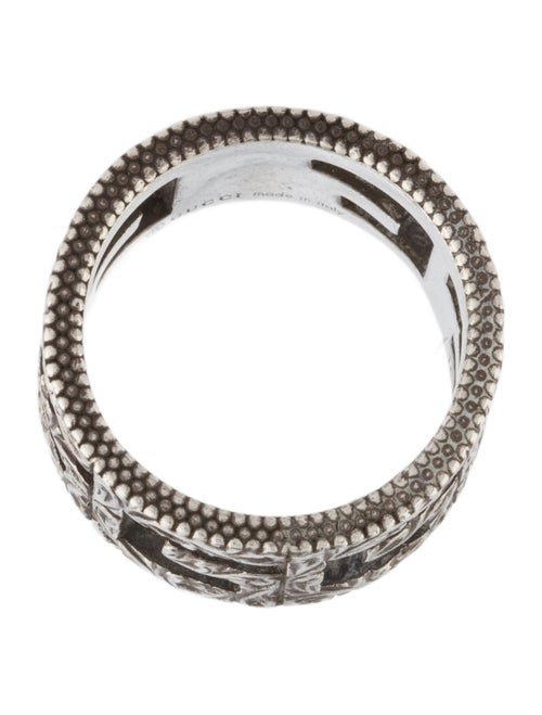 Gucci G Cube Wide Band Ring