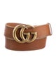 Gucci Double G Logo Leather Belt