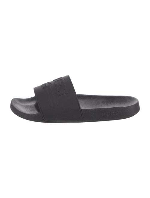 Gucci Interlocking G Logo Rubber Slides