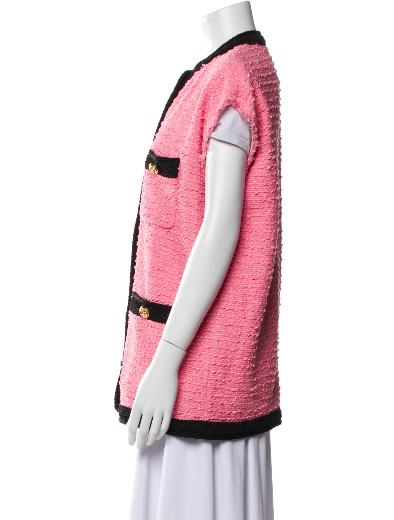 Gucci 2018 Tweed Pattern Vest w/ Tags