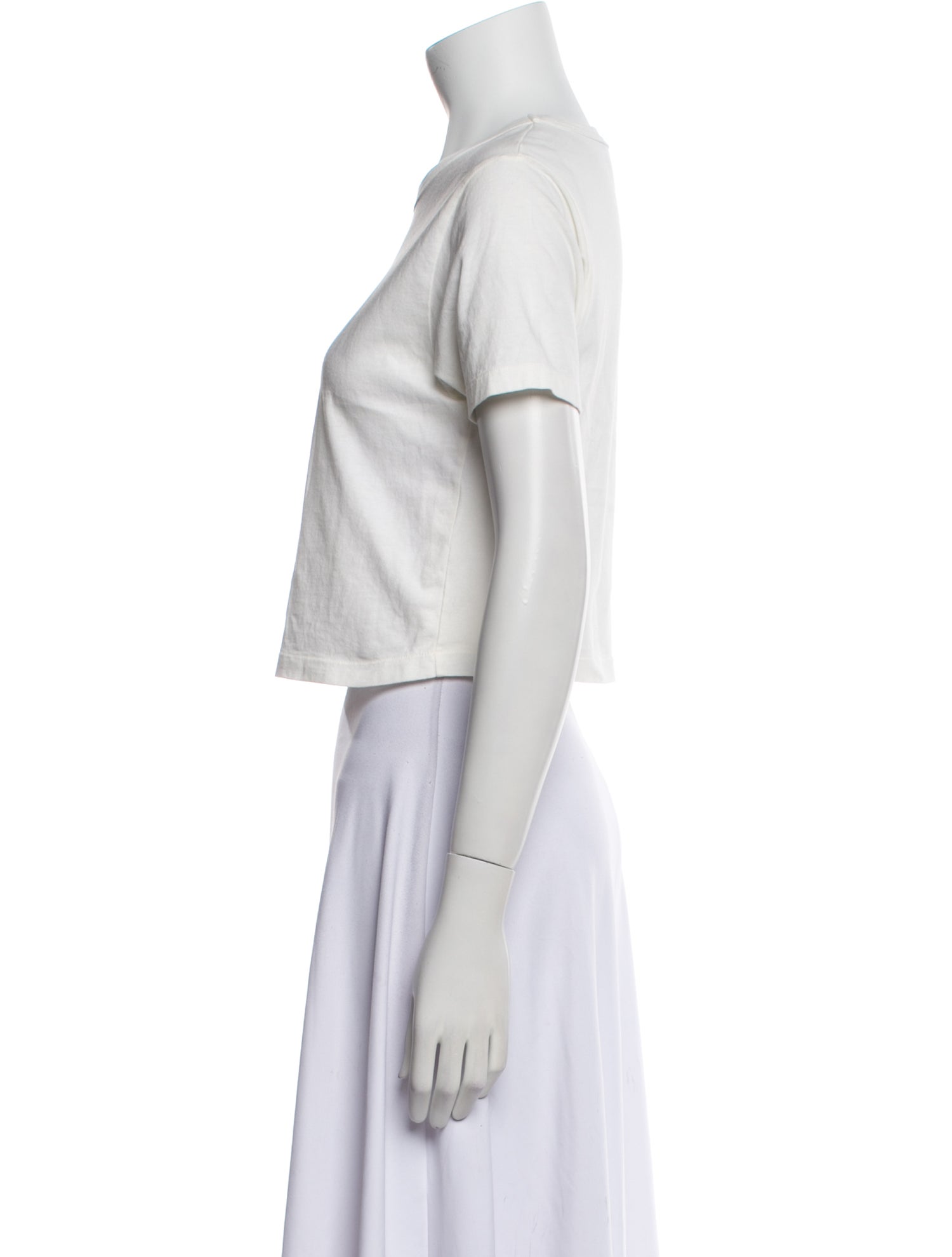 Gucci 'Rhinestone' Crew Neck Crop Top