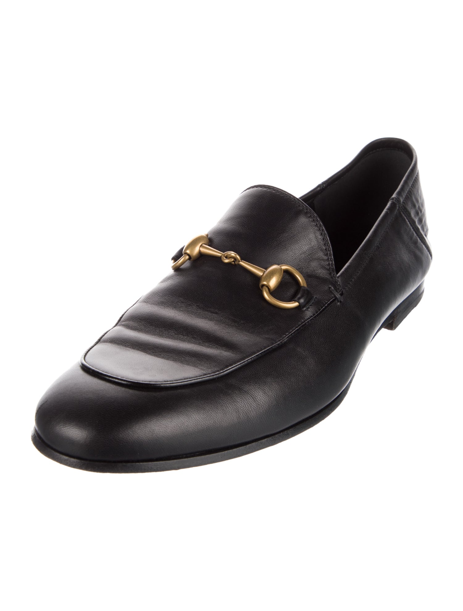 Gucci Horsebit Accent Leather Dress Loafers