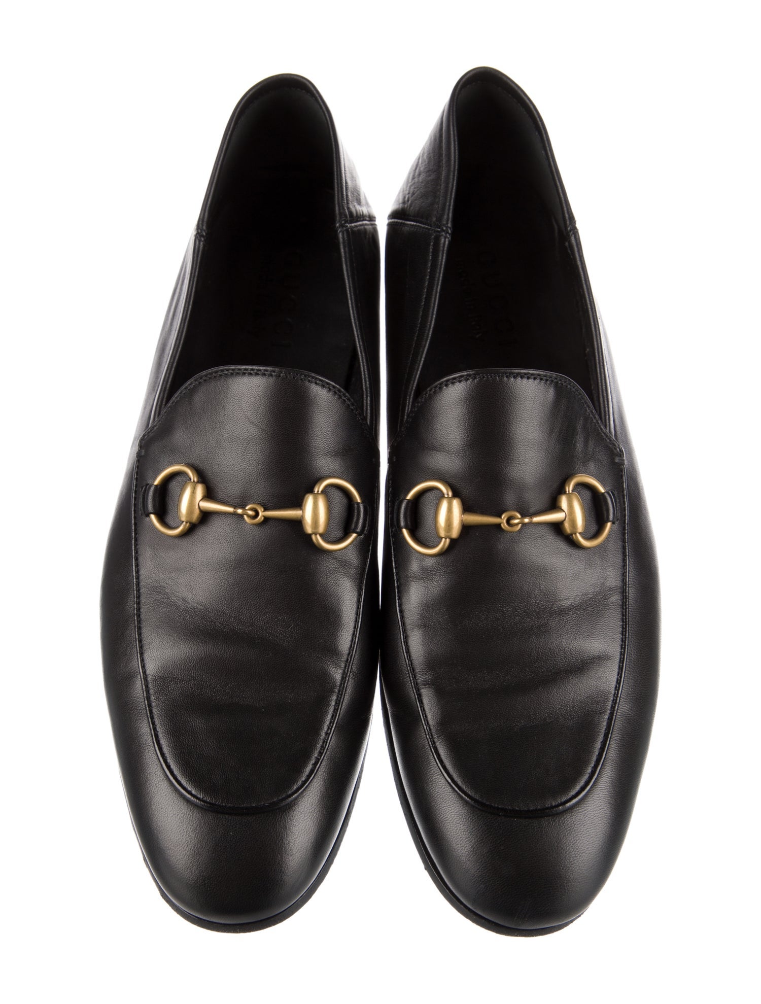 Gucci Horsebit Accent Leather Dress Loafers