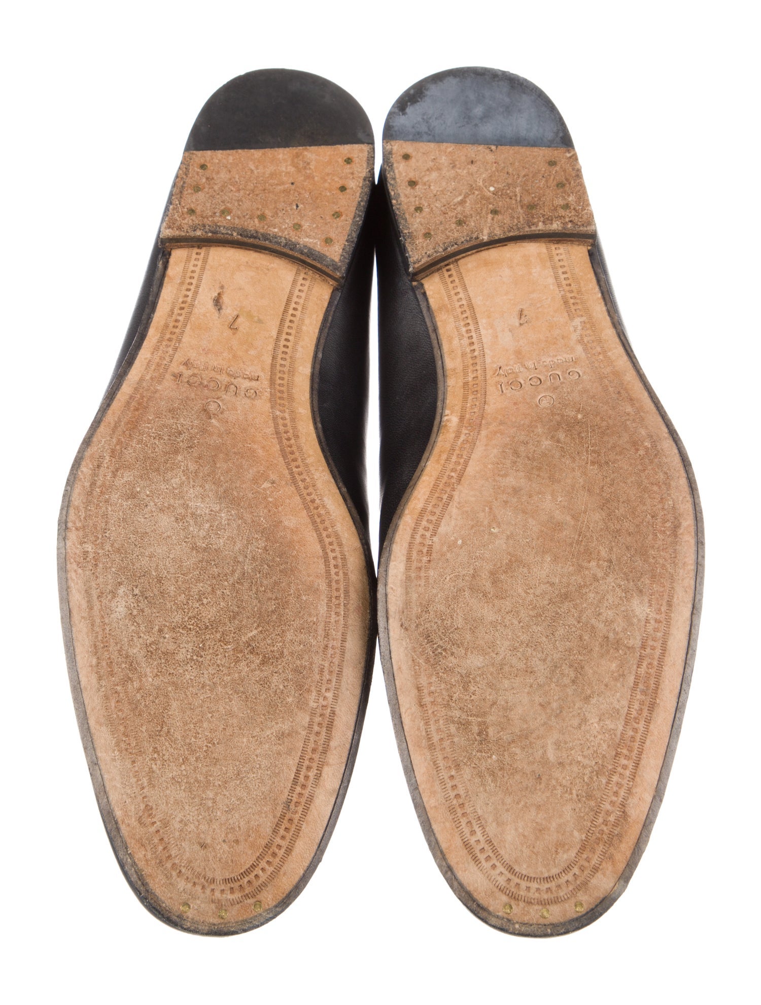 Gucci Horsebit Accent Leather Dress Loafers