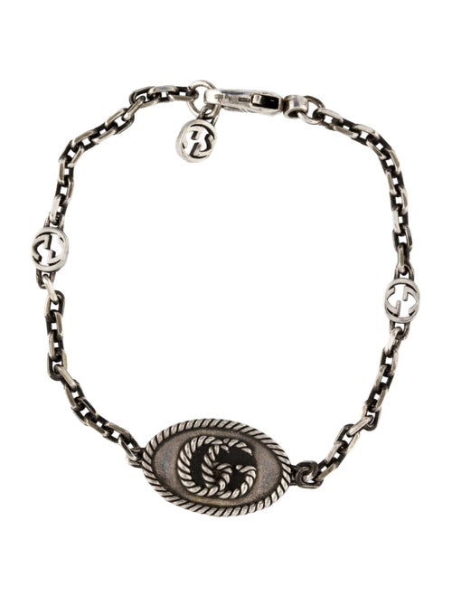 Gucci Marmont Double G Plate Chain Bracelet