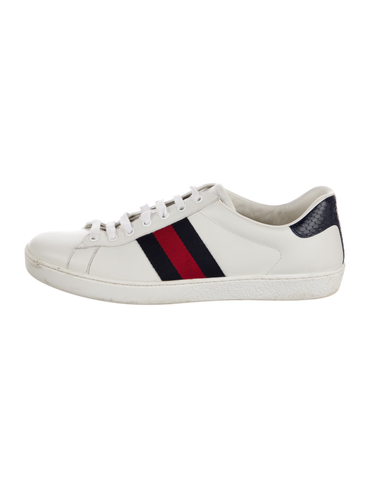 Gucci Sylvie Web Accent Leather Sneakers