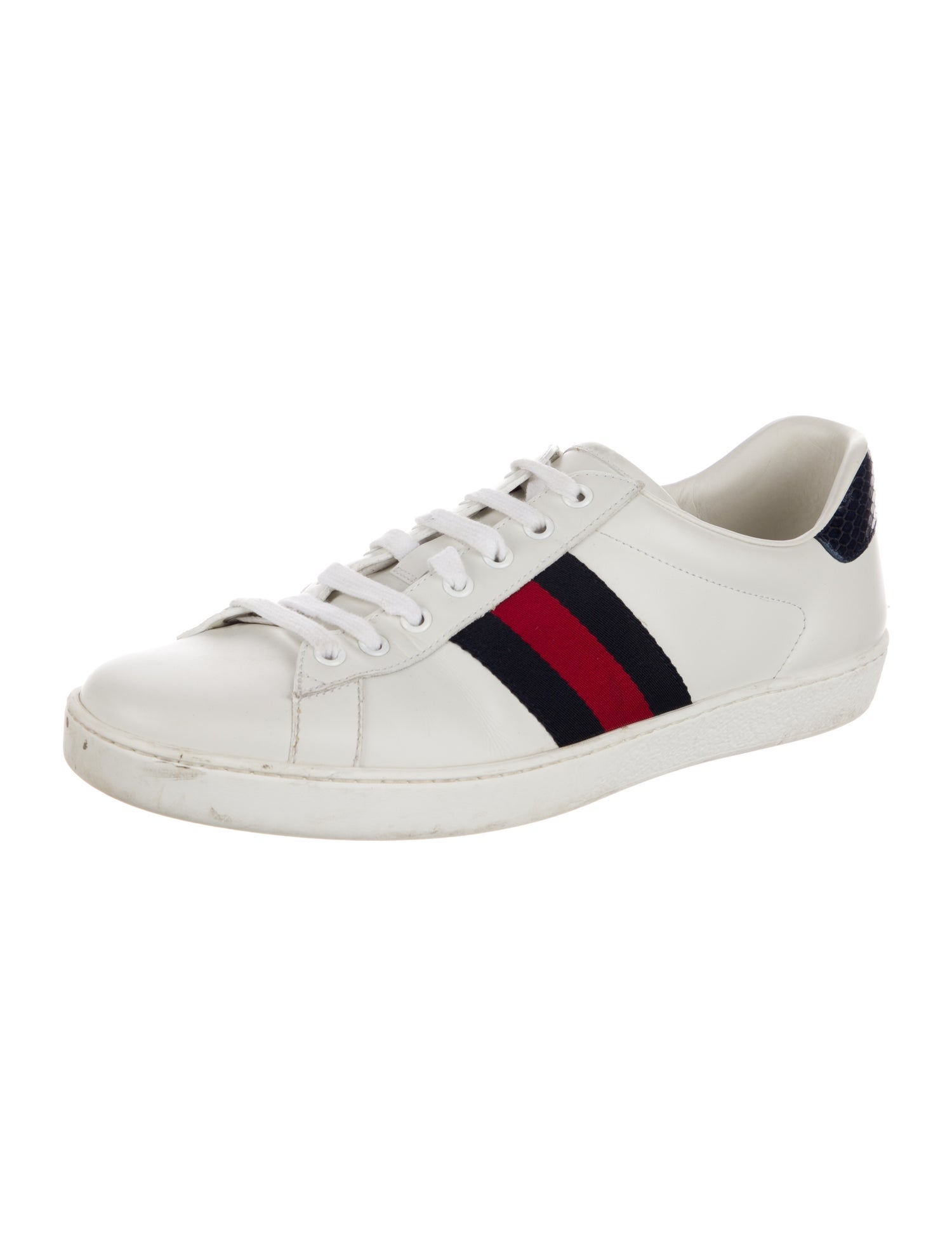 Gucci Sylvie Web Accent Leather Sneakers