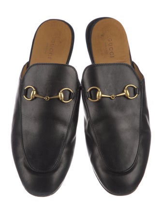 Gucci Horsebit Accent Leather Mules