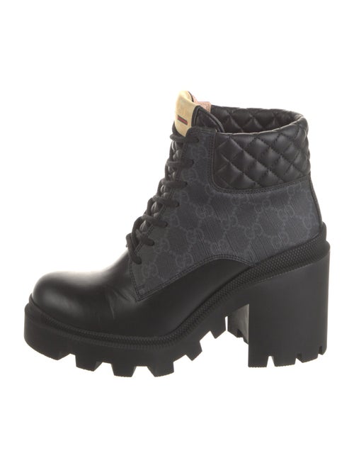 Gucci GG Signature Combat Boots