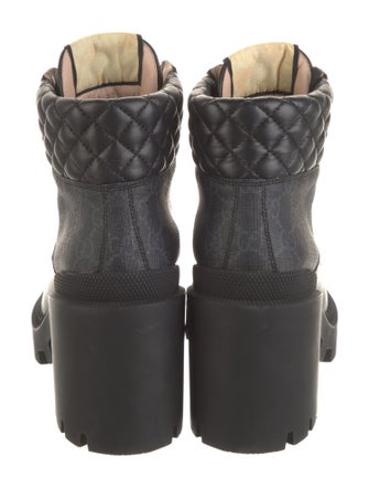 Gucci GG Signature Combat Boots