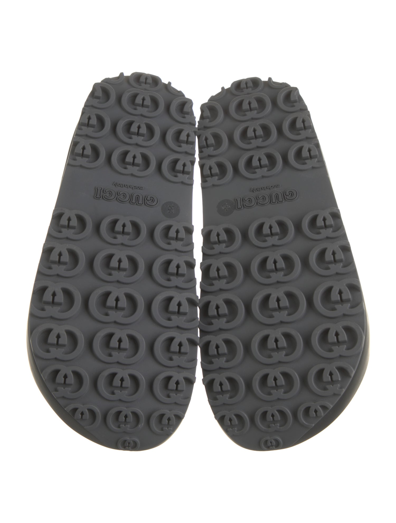 Gucci Interlocking G Logo Rubber Slides