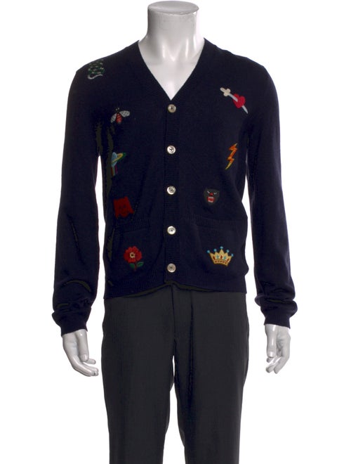 Gucci Wool Printed Cardigan