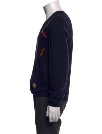 Gucci Wool Printed Cardigan