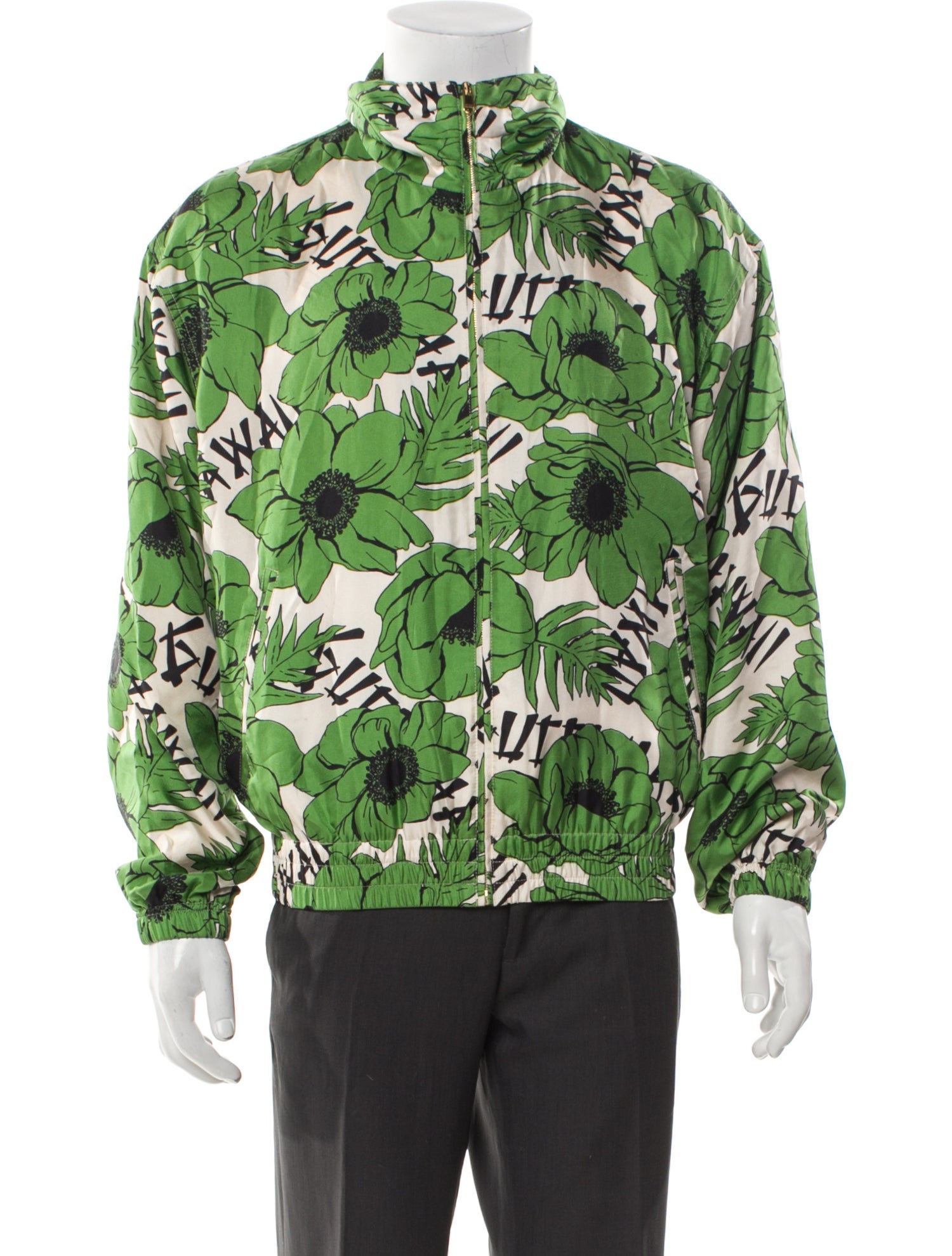 Gucci Silk Floral Print Jacket