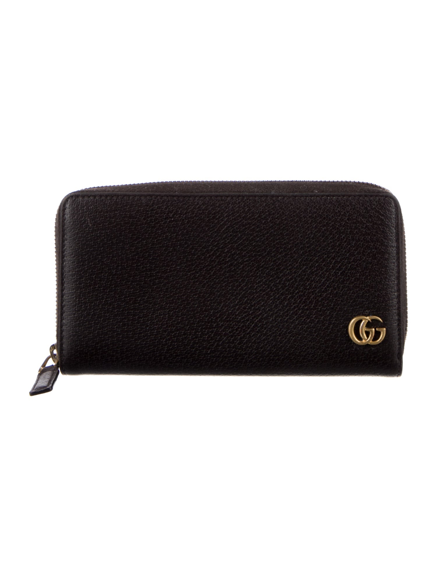 Gucci Double G Logo Leather Continental Wallet