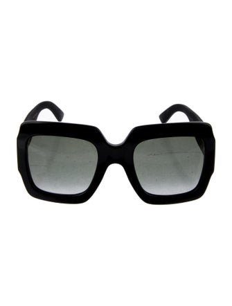 Gucci Interlocking G Logo Square Sunglasses