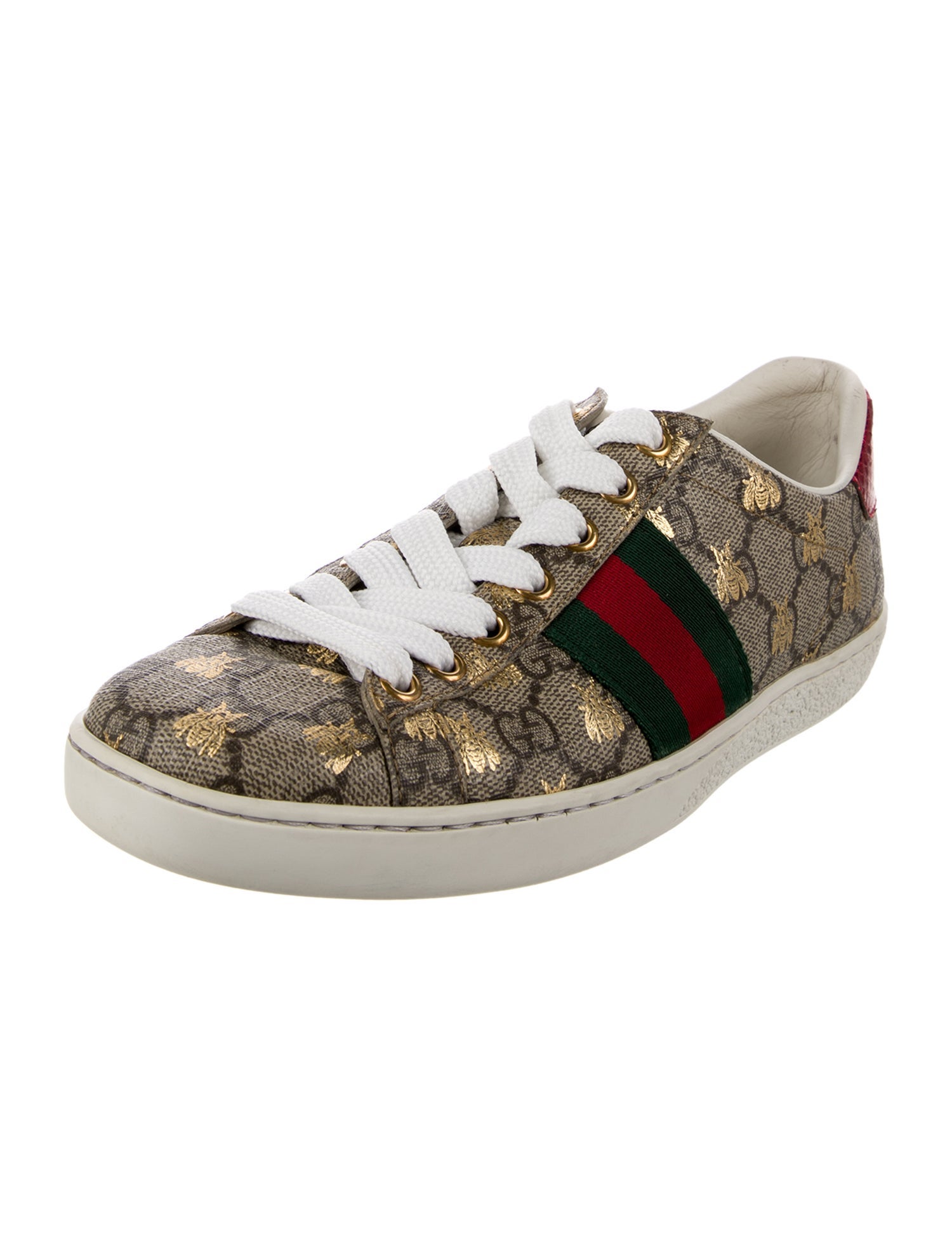 Gucci Web Accent Printed Sneakers