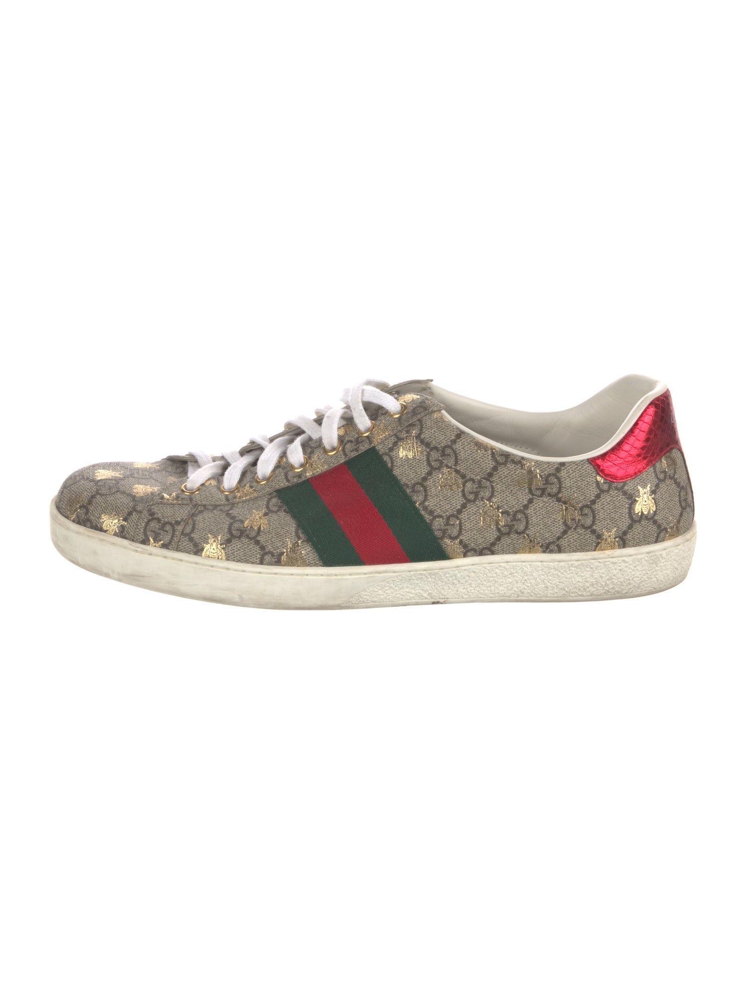 Gucci GG Supreme Glitter Accents Sneakers
