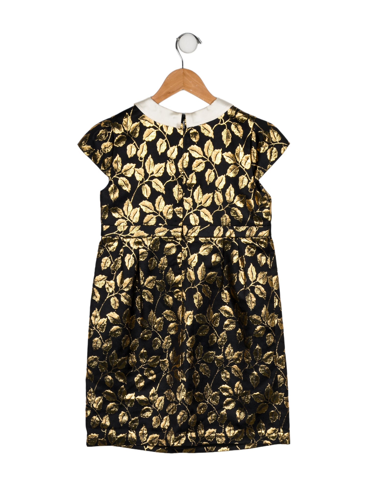 Gucci Girls' Metallic Floral Dress