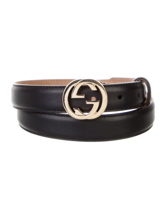 Gucci Interlocking G Logo Skinny Belt