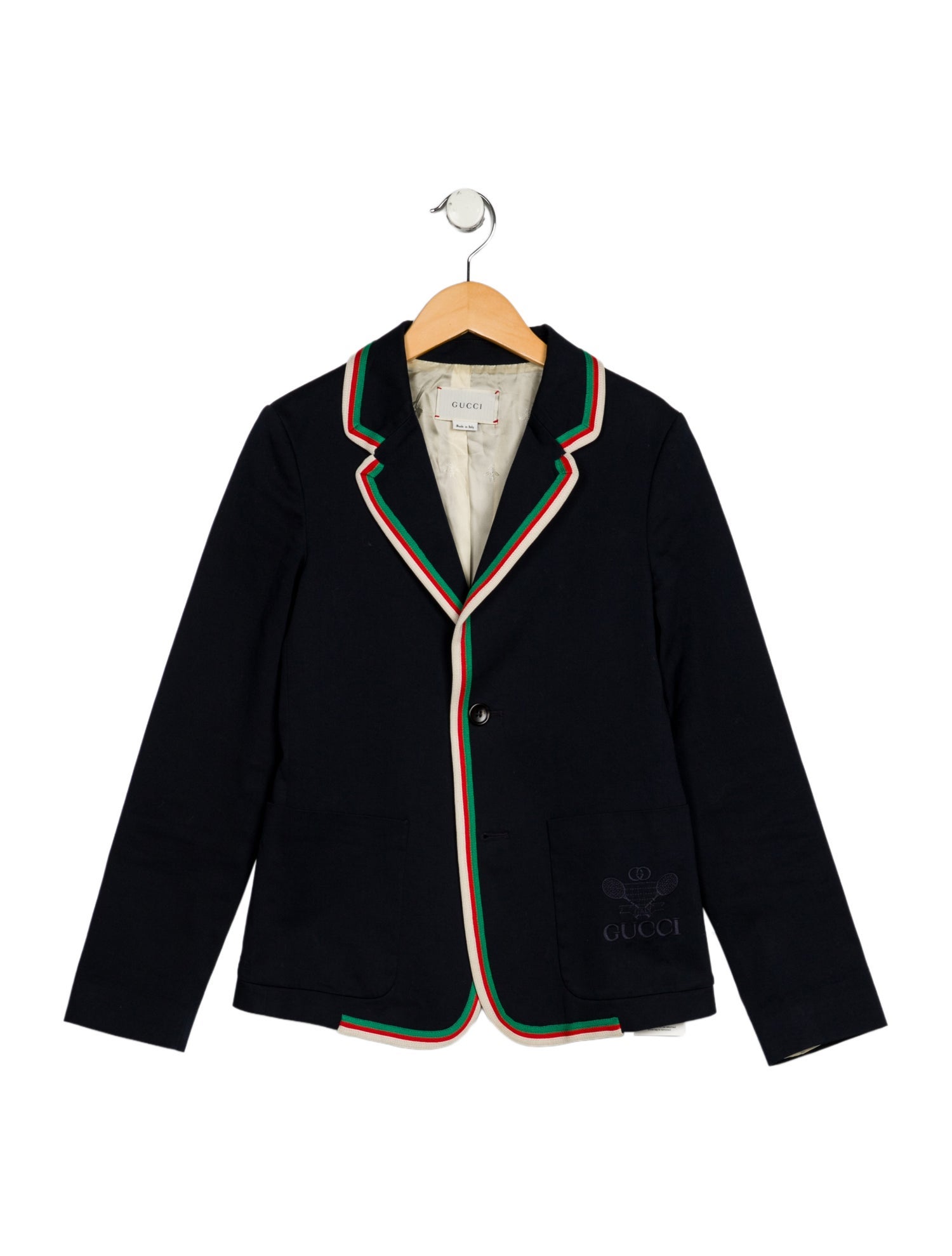Gucci Boys' Web Trimmed Blazer