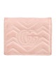 Gucci Double G Logo Leather Compact Wallet