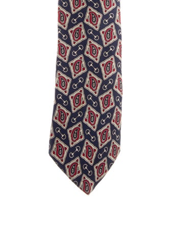 Gucci Silk Paisley Horsebit Tie