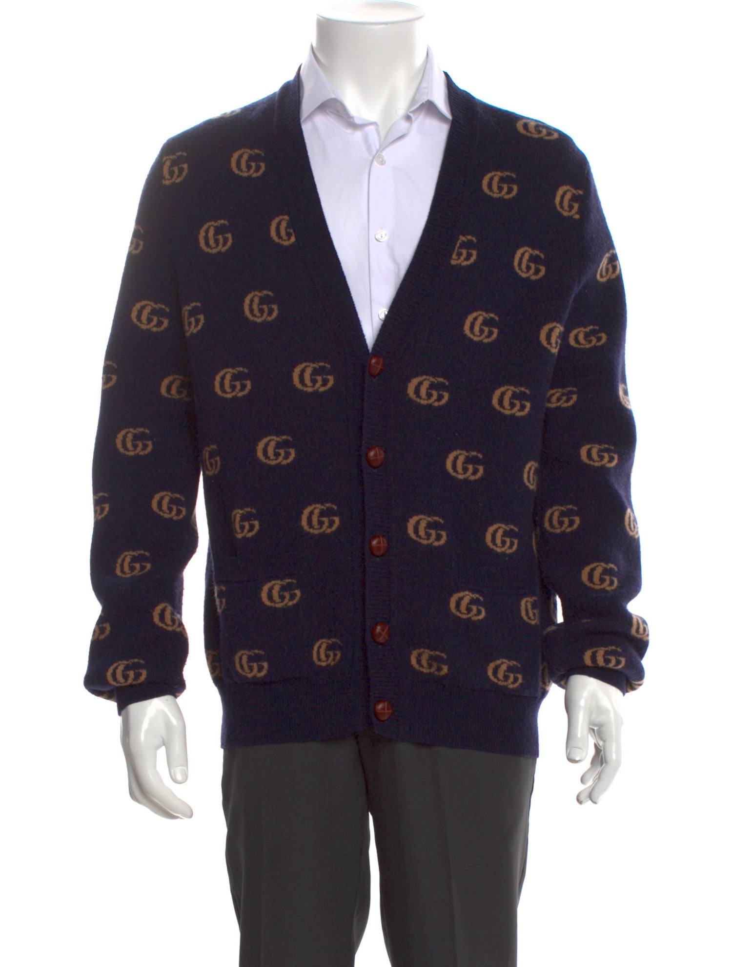 Gucci Wool Printed Cardigan