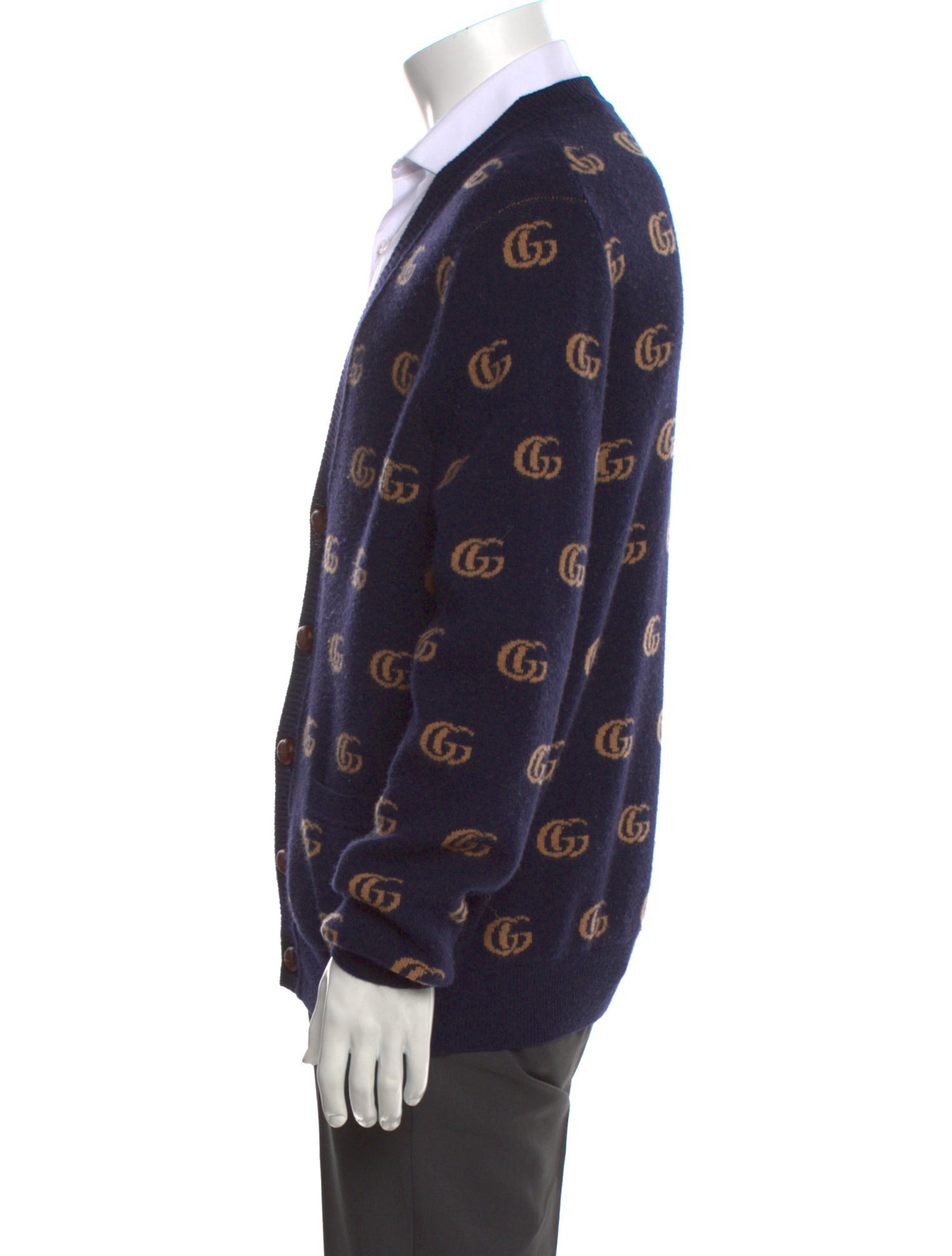 Gucci Wool Printed Cardigan
