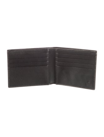 Gucci Interlocking G Logo Leather Bifold Wallet