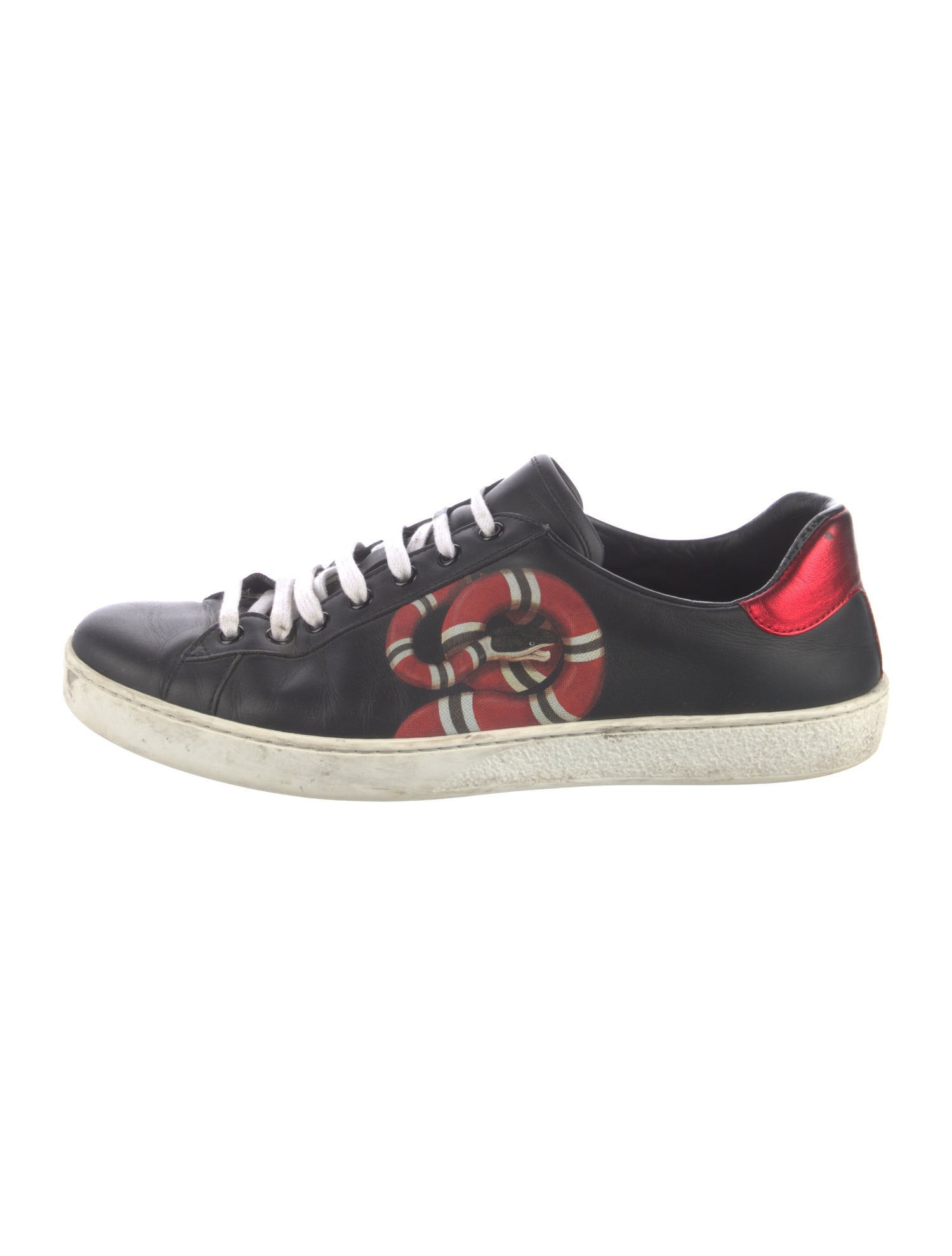 Gucci Kingsnake Leather Sneakers