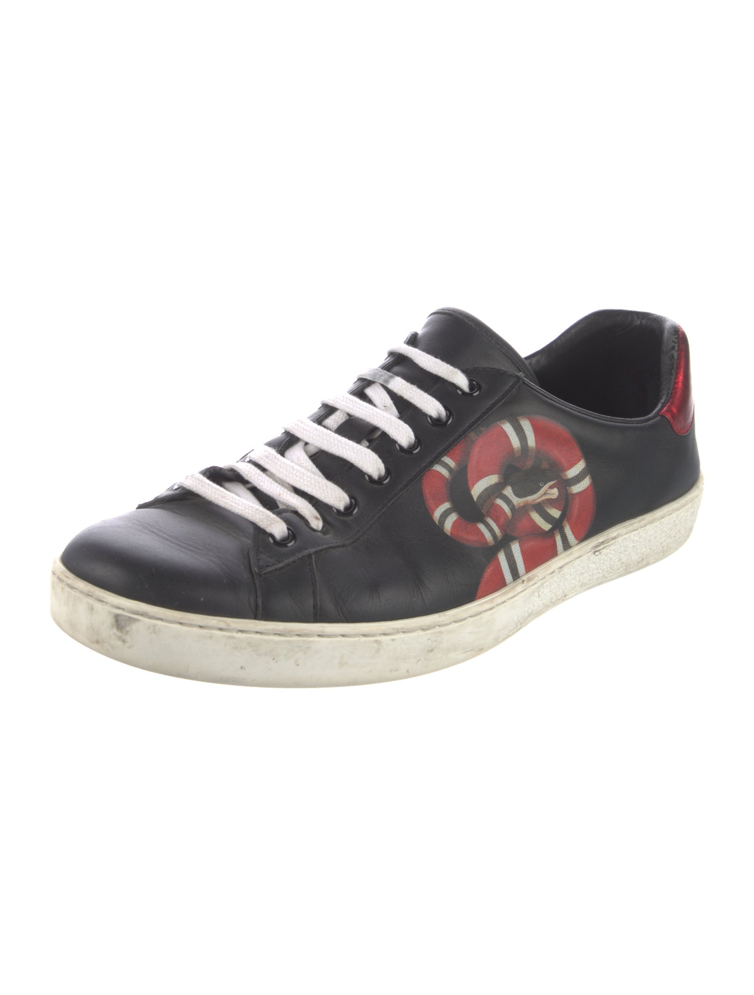 Gucci Kingsnake Leather Sneakers