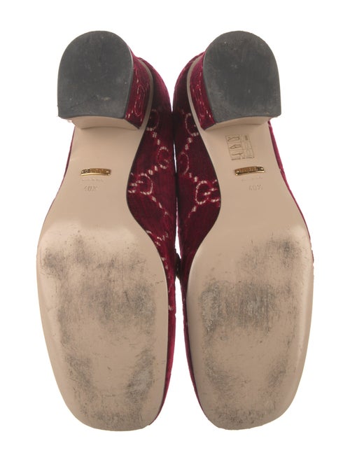 Gucci Sylvie Web Accent Velvet Loafers