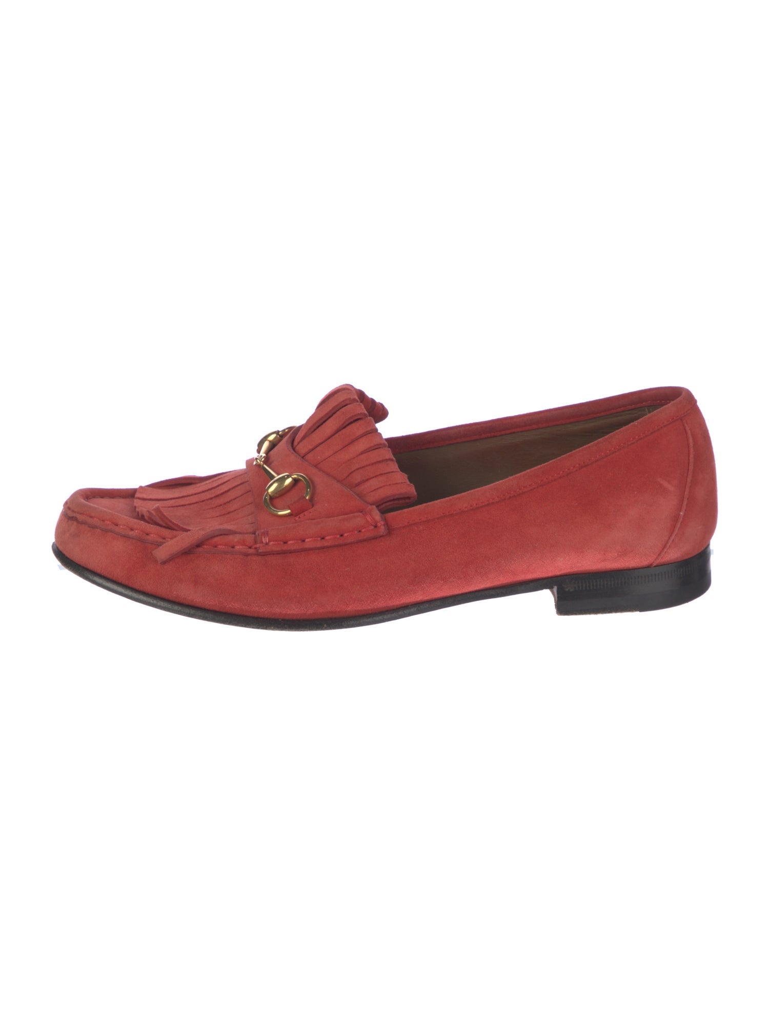 Gucci Horsebit Accent Suede Loafers