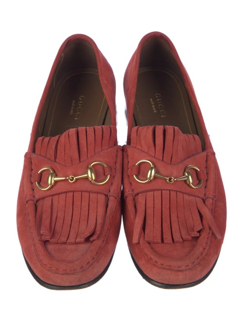 Gucci Horsebit Accent Suede Loafers