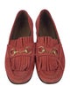 Gucci Horsebit Accent Suede Loafers