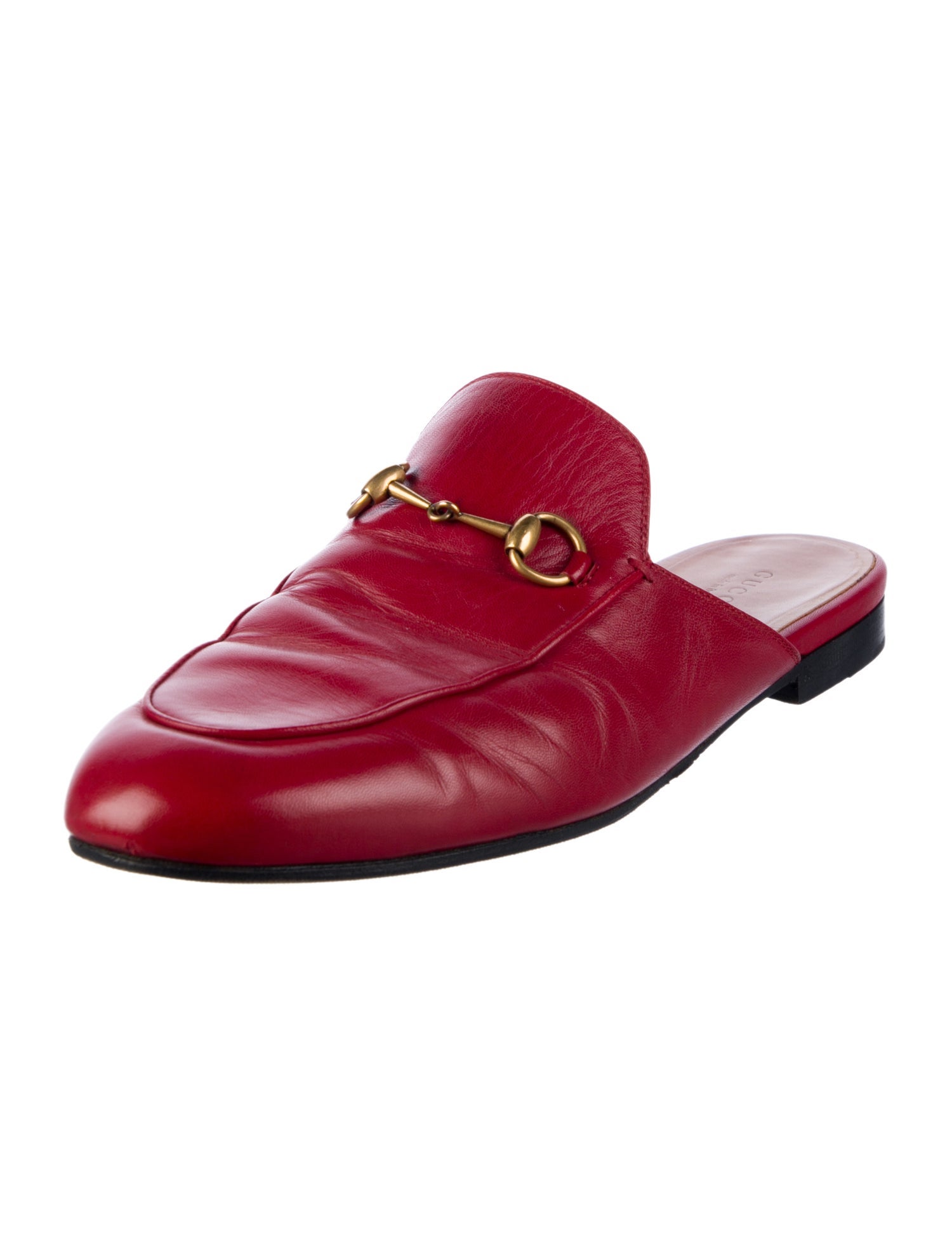 Gucci Horsebit Accent Leather Mules