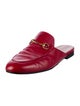 Gucci Horsebit Accent Leather Mules