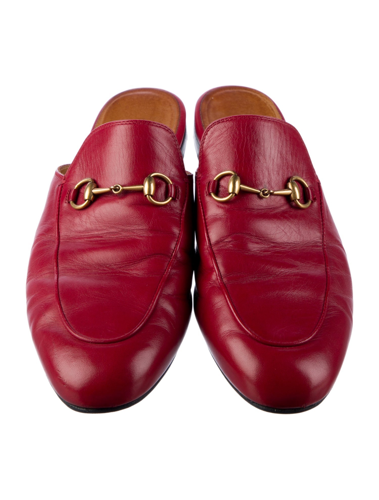 Gucci Horsebit Accent Leather Mules