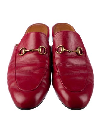 Gucci Horsebit Accent Leather Mules
