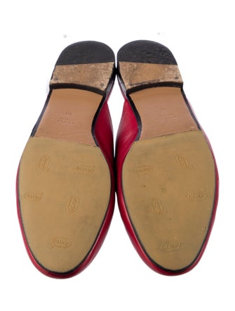 Gucci Horsebit Accent Leather Mules