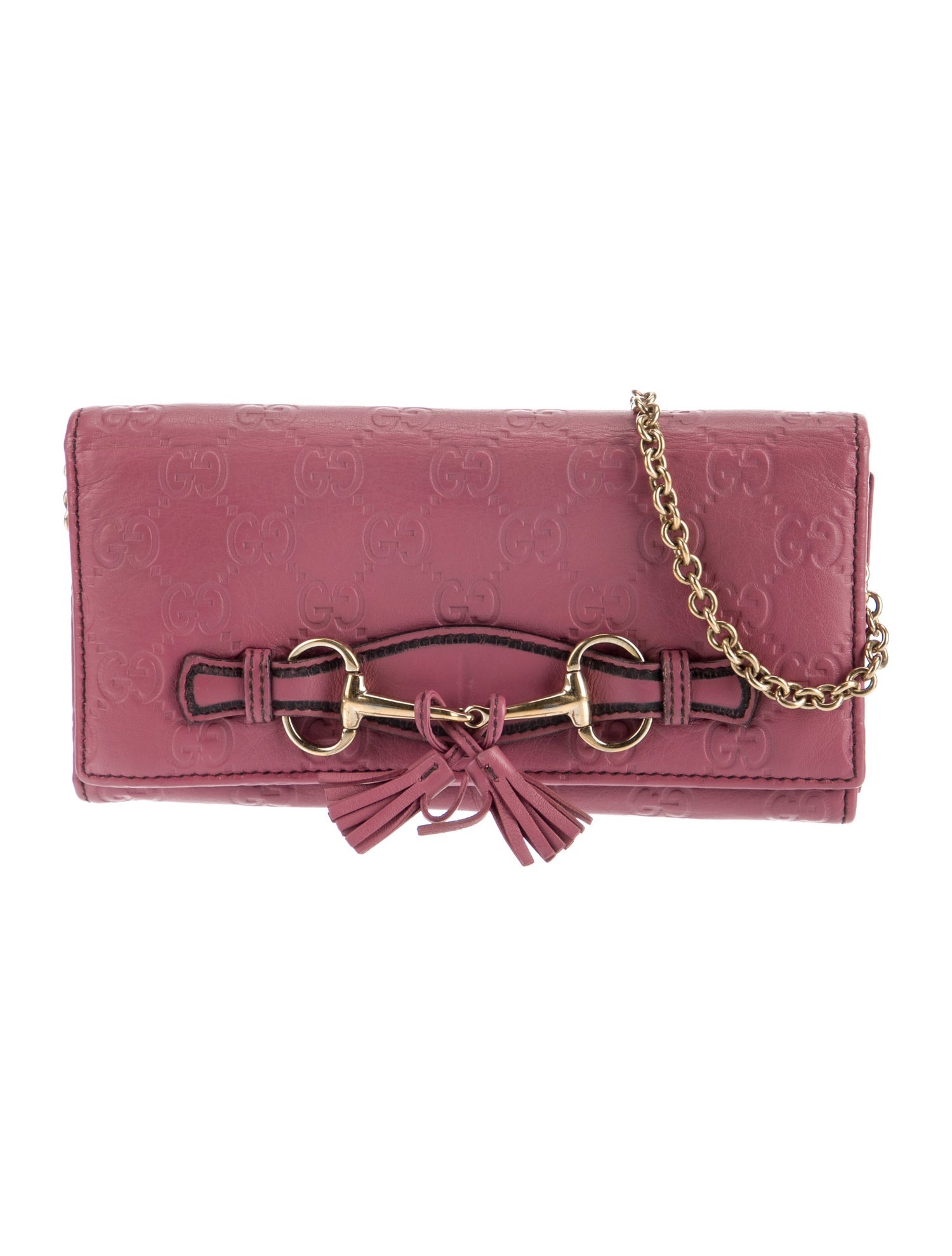 Gucci Horsebit Accent Leather Wallet