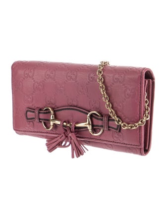 Gucci Horsebit Accent Leather Wallet